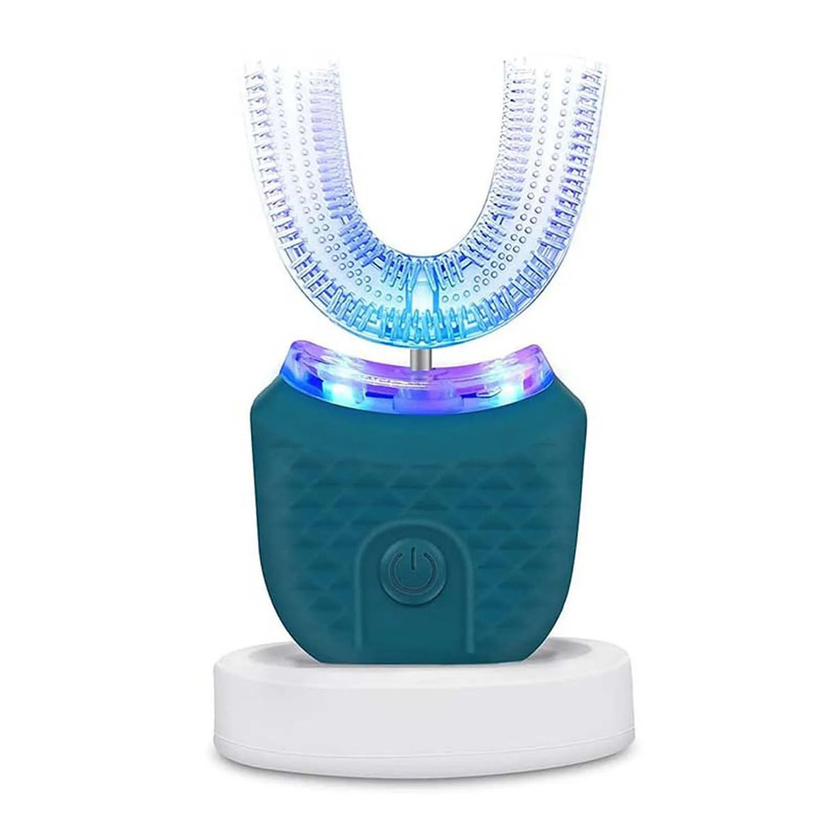 U-shaped sonic toothbrush in green